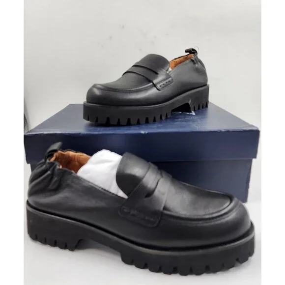 Andre Assous Black Loafers - Picture 2 of 15